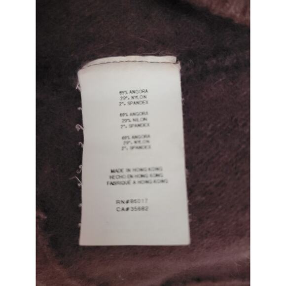 BEBE Y2K Ombre ANGORA Poncho OS Bland Bling Logo Topper Multi way Cape - Picture 7 of 8